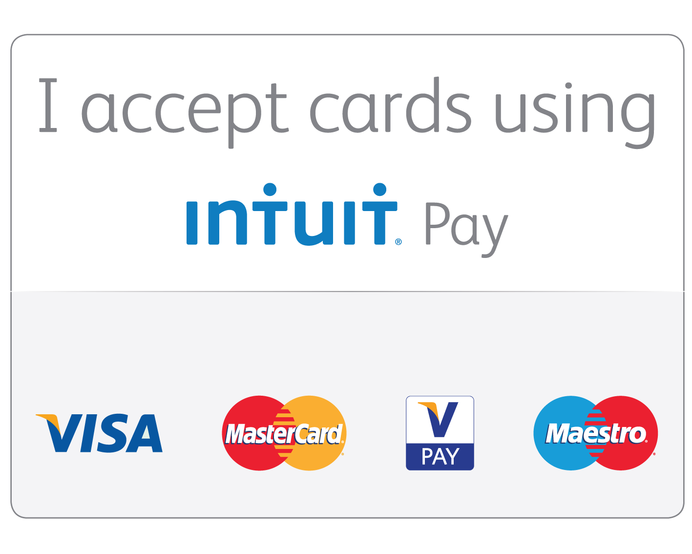 We accept all major credit cards!